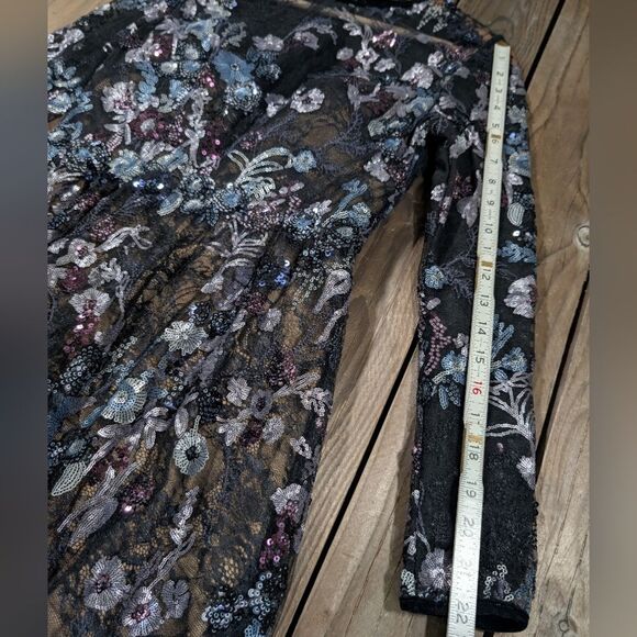 NWT Mac Duggal Sequin Floral Dress 4 - Picture 5 of 13
